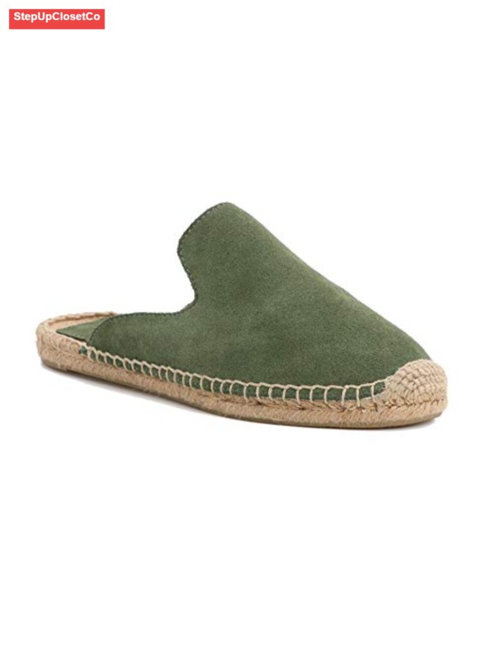 Women's Simple Mule Breathable Flat Espadrilles Shoes, Pure Color Mules